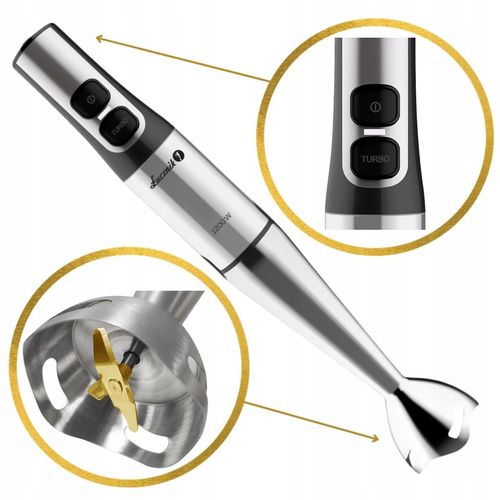 BLENDER RĘCZNY WIELOFUNKCYJNY MIKSER KUCHENNY ROZDRABNIACZ 1200W ŁUCZNIK na Arena.pl