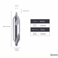 Nawiertak NWRc  DIN 333-A | nakiełek Rozmiar: 6mm - BEZ POWŁOKI