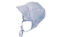 Jamiks Alojzy organic czapka dla chłopca muślin niebieska 36-38