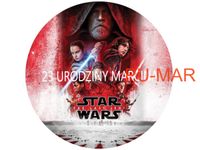 Opłatek na tort Urodziny STAR WARS Gwiezdne Wojny Postać Tekst Gratis