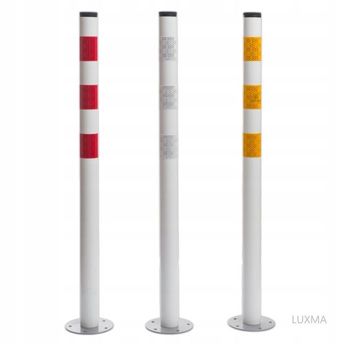 Słupki parkingowe drogowe odblaskowe z podstawą słupek odblask 3M na Arena.pl