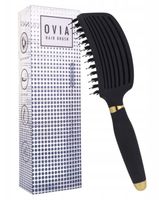 Szczotka do włosów Ovia Sister Young (BV) czarna z naturalnym włosiem