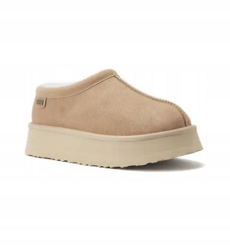 AUSTRALIA LUXE COLLECTIVE Wsuwane ocieplane półbuty z jasnobeżowej R37 na Arena.pl