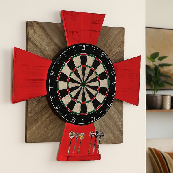 Tablica Drewniana John Paddle do Darta Order Fire Red zdjęcie 5