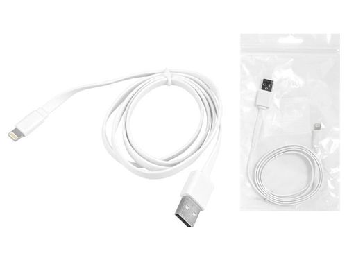 KABEL USB  IPHONE 8PIN 1M PŁASKI BIAŁY LX8472 na Arena.pl