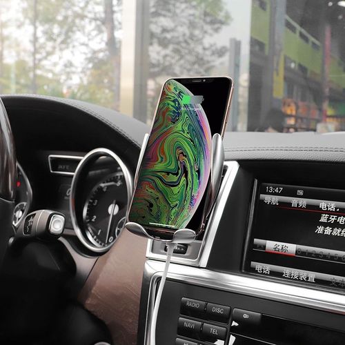 HOCO CA34 CAR WIRELESS CHARGING HOLDER SILVER na Arena.pl
