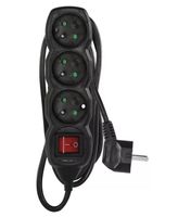 Przedłużacz 1,5m 3-GN z uziemieniem PC1311 czarny Emos