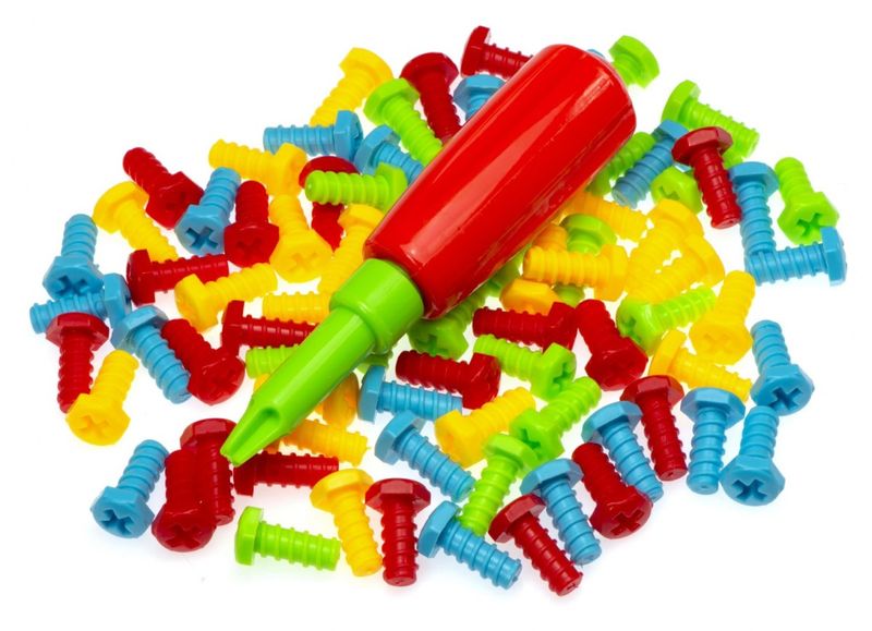 Puzzle Klocki w walizce + wkrętarka 151 el. zdjęcie 10