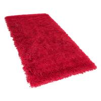 Dywan shaggy 80 x 150 cm czerwony CIDE