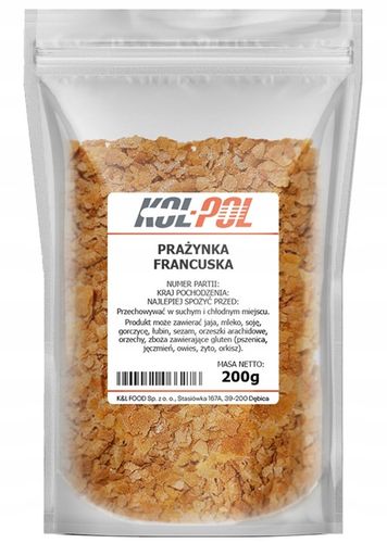 PRAŻYNKI FRANCUSKIE 200g Chrupiące posypka Francuska do deserów Kol-Pol na Arena.pl