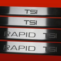 Listwa progowa SKODA RAPID  RAPID TSI Stal nierdzewna 304 mat 4szt