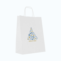 Torby świąteczne małe 24 x 11 x 32 cm choinka 36