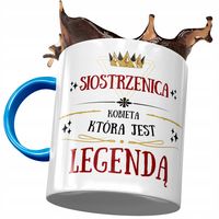 Kubek Błękitny Dla Siostrzenicy Urodziny Prezent Z Nadrukiem Ze Zdjęciem