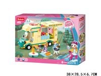 Nowe KLOCKI SLUBAN GD Auto Kamper na biwaku 314 elem. kompatybilne z LEGO