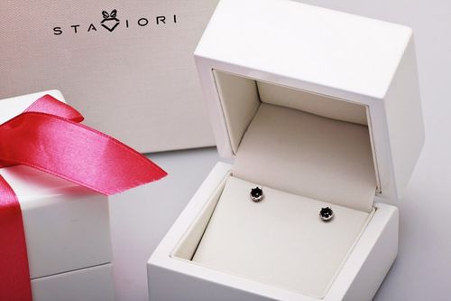 Złote kolczyki KBD1594B - Diament na Arena.pl