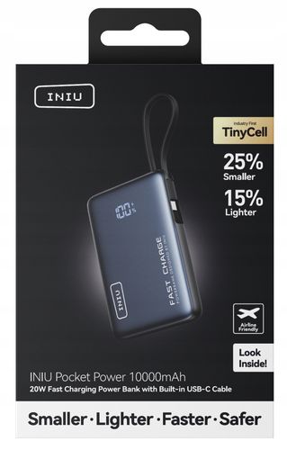 Powerbank INIU 10000 mAh czarny na Arena.pl