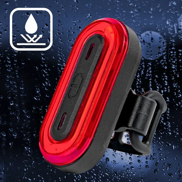 Lampka Rowerowa Tylna LED Akumulator 100LM zdjęcie 9