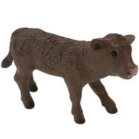 schleich farm world cielę brązowe