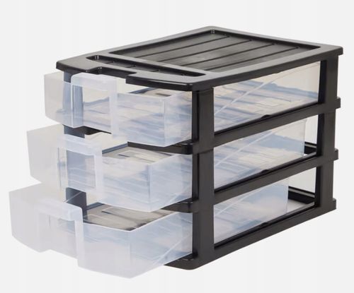 KOMODA SZAFKA 3 SZUFLADY ORGANIZER POJEMNIK KONTENER A4 DO BIURA NA na Arena.pl