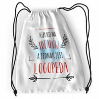 Plecak Dla Logopedy Sportowy Szkolny Worek Torba Z Nadrukiem Ze Zdjęciem