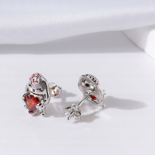 KOLCZYKI SREBRNE DLA DZIEWCZYNKI KRÓLICZKI SREBRO 925 ZAJĄCZKI NA WIELKANOC na Arena.pl