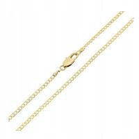 70 cm / 2mm Łańcuszek stal chirurgiczna złoty pancerka damski męski cienki
