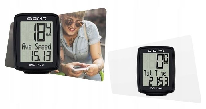 LICZNIK ROWEROWY PRZEWODOWY SIGMA BC 7.16 zdjęcie 4
