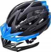 Kask rowerowy niebiesko czarny