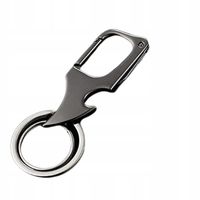 Karabińczyk do kluczy Breloczek Mini Nożyk EDC Otwieracz do butelek 2 kółka