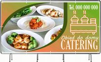 BANER REKLAMOWY 300x150cm projekt w cenie różne wzory CATERING OBIADY