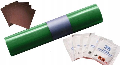 zestaw naprawczy do łatania plandek 220x32cm zielony na Arena.pl