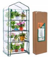 MINI SZKLARNIA BALKONOWA 5 POZIOMÓW 69x49x200cm TUNEL FOLIOWY FOLIA DUŻA