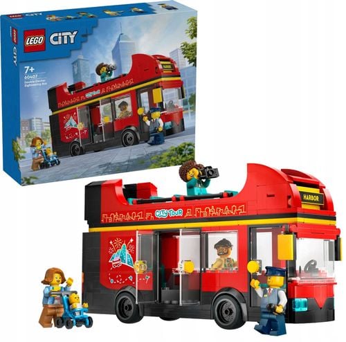 60407 - lego city - czerwony, piętrowy autokar na Arena.pl