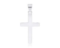 Srebrny krzyżyk męski gładki na łańcuszek + grawer pr.925