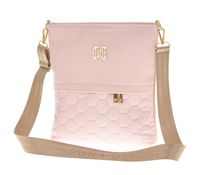 Laura Biaggi torebka listonoszka kieszonka z przodu sześciokąt różowa M257