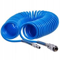 WĄŻ PRZEWÓD 6.5x10mm 15 m SPIRALNY POLIURETANOWY PNEUMATYCZNY DO KOMPRESORA
