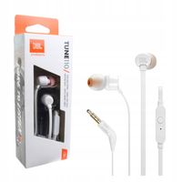 Słuchawki dokanałowe JBL T110 douszne, przewodowe, z mikrofonem