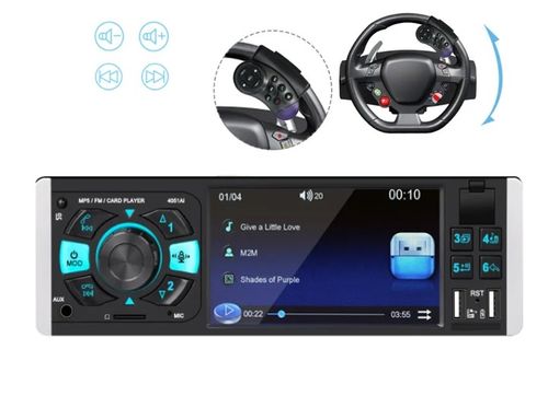 Radio Samochodowe 1DIN 4,1" BLUETOOTH USB AUX SD MIRROR LINK PILOT na Arena.pl