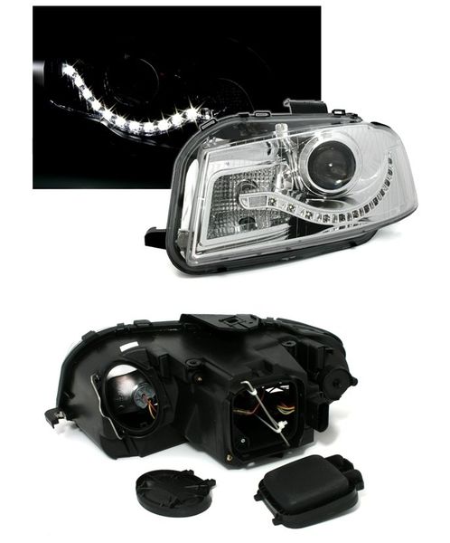 Lampy Reflektory AUDI A3 8P 03-08 DAYLIGHT BIXENON zdjęcie 2