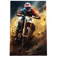 Obraz 60x40 samochody motor cross aprilla kawasaki enduro abstrakcja art