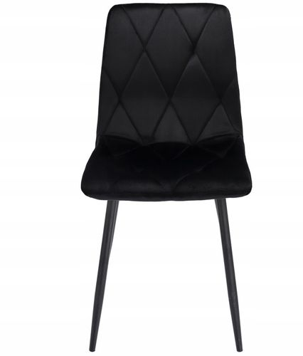 4 x krzesło tapicerowane pikowane welur nowoczesne na Arena.pl