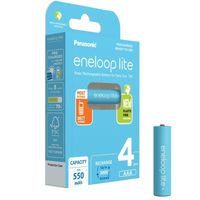 Cienkie paluszki akumulatorki baterie Panasonic eneloop Lite AAA 550mAH 4 szt.