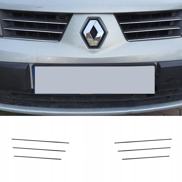 Renault SCENIC II - LISTWY chromowane GRILL CHROM zdjęcie 1