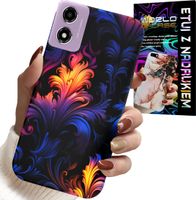 ETUI DO MOTOROLA MOTO E14 - ABSTRAKCYJNE KOLOROWE WZORY + FOLIA