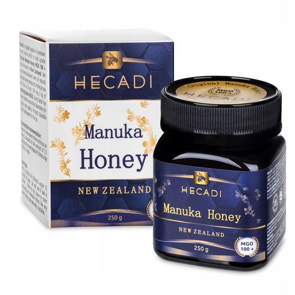 MIÓD MANUKA MGO 100+ 250 g HECADI zdjęcie 1