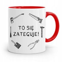Kubek Czerwony Budowlańca Majstra Fachowca Prezent Z Nadrukiem Ze Zdjęciem