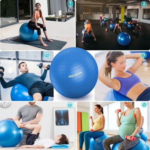 WYSOKIEJ JAKOŚCI PIŁKA REHABILITACYJNA DO ĆWICZEŃ SIEDZENIA GIMNASTYCZNA 65 na Arena.pl