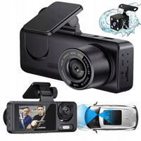 KAMERA SAMOCHODOWA 3-KANAŁOWA 1080P Z WIDOKIEM PRZEDNIM, WEWNĘTRZNY I TYLNY