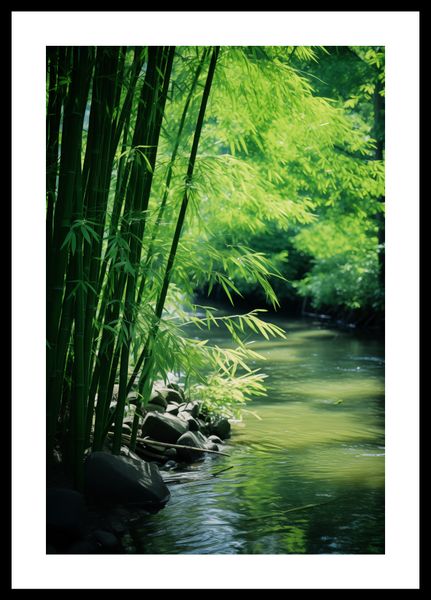Plakat 30x45cm Spokój Bambusów zdjęcie 3