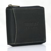 portfel męski poziomy z nubuku wild tiger - ciemnoszary